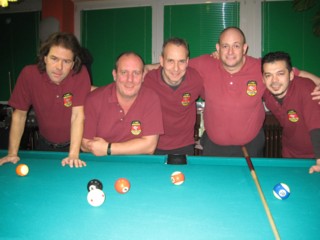 Mario, René, Michael, Matze S., Mustafa (von links nach rechts) Matze H., Volker und Markus fehlen auf dem Bild